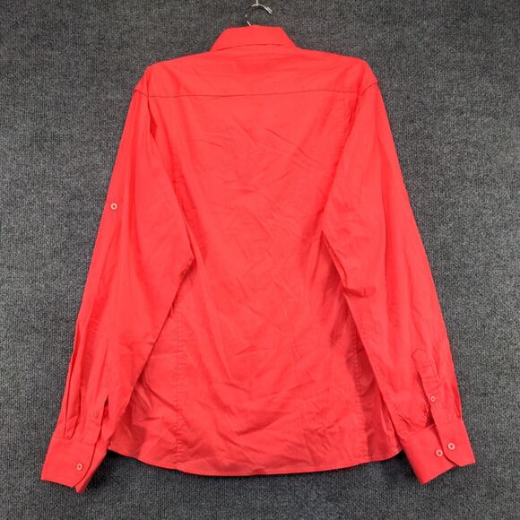 Amongst Others Men's Button Up Shirt Pink XL Long Sleeve Cotton Blend Casual - Picture 5 of 12